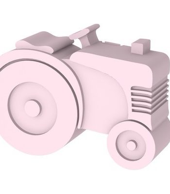BLAFRE Lunch Box 2 compartiments - tracteur - Rose
