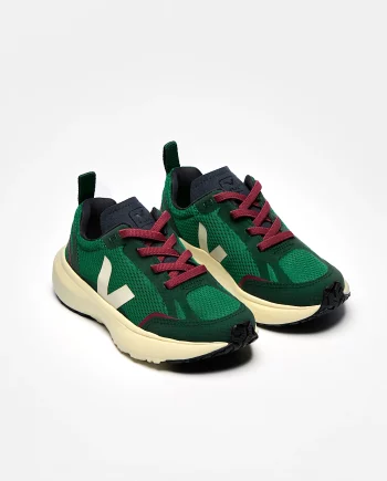 VEJA | CANARY ELASTIC LACES ALVEOMESH EMERAUDE PIERRE