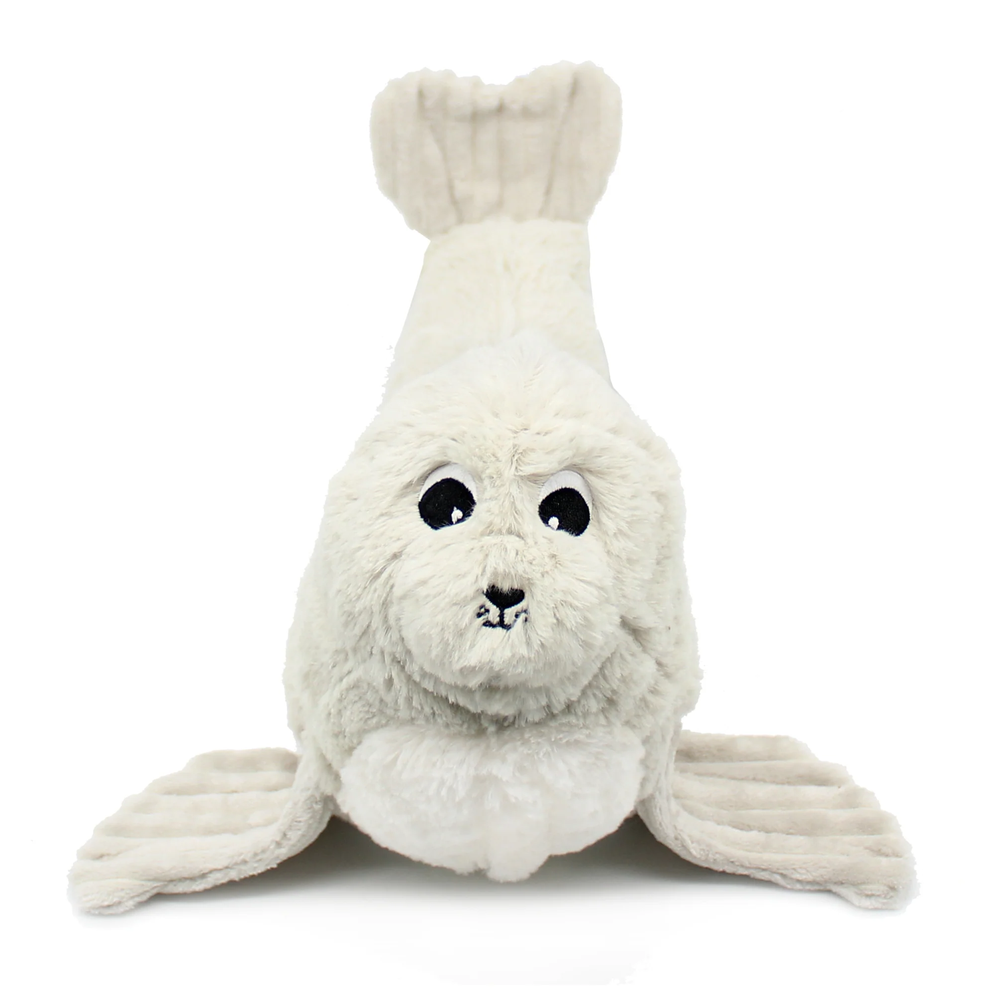 LES PTIPOTOS | Peluche otarie Ploufou maman et son bébé gris clair