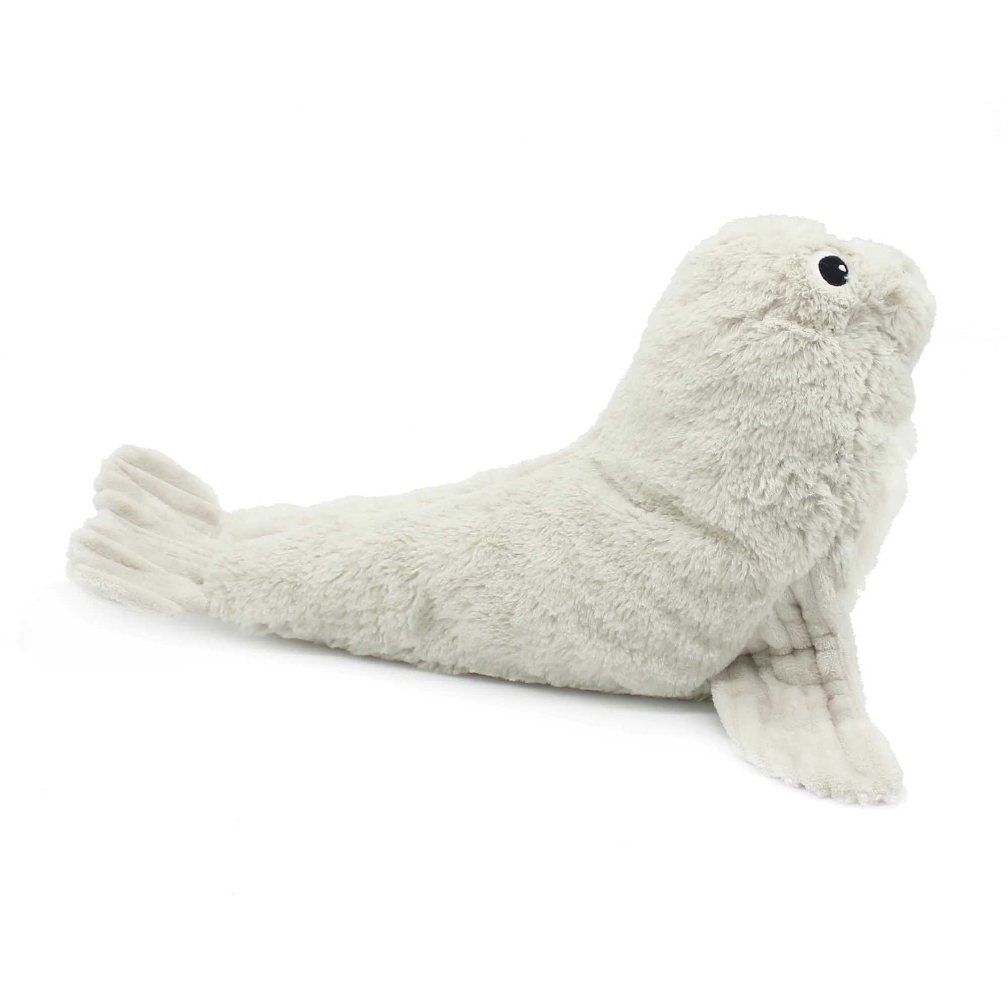 LES PTIPOTOS | Peluche otarie Ploufou maman et son bébé gris clair