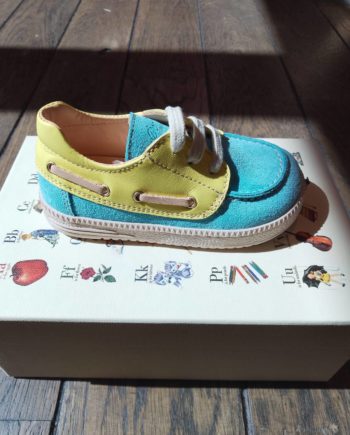 OCRA | E080 BOAT SHOES BIMBO BLEU JAUNE